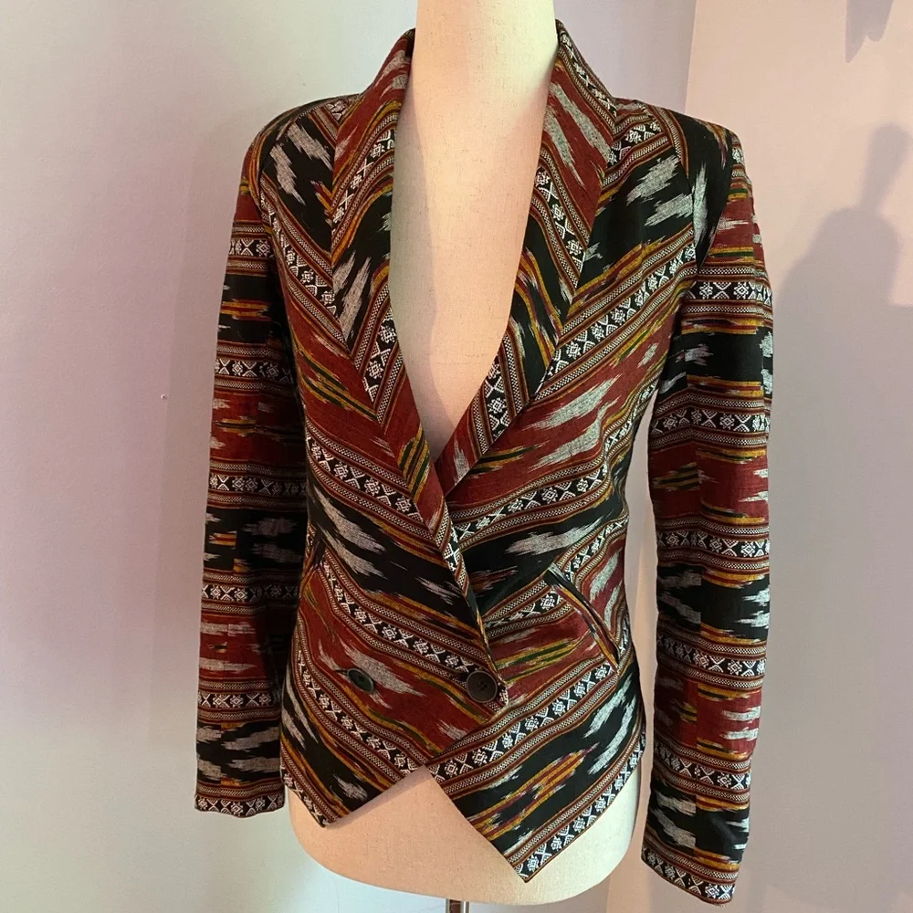Twelfth Street by Cynthia Vincent size 0 ikat blazer (seen on Gossip Girl) - Picture 1 of 7